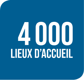 4000 lieux d'accueil