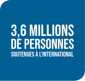 3,6 millions de personnes soutenus à l'international